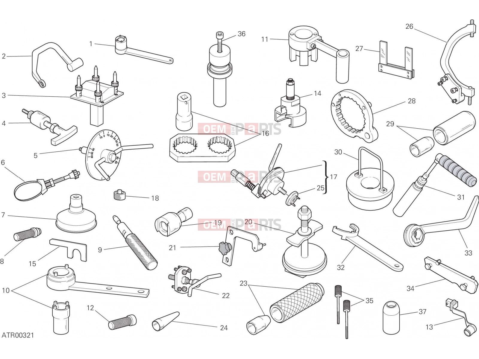 DUCATI 2017 Hypermotard 939 SP WORKSHOP SERVICE TOOLS (ENGINE) [MOD:HYM939SP]
