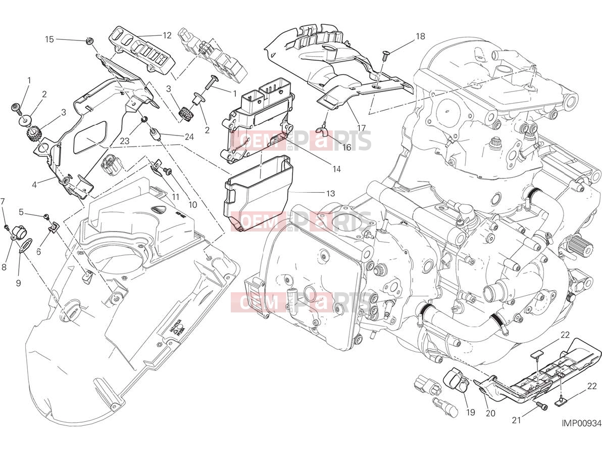 DUCATI 2017 Monster 1200 R ENGINE CONTROL UNIT [MOD:M 1200R]