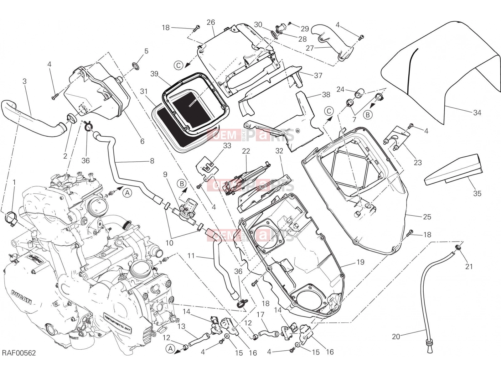 DUCATI 2017 Multistrada 1200 INTAKE [MOD:MS1200]