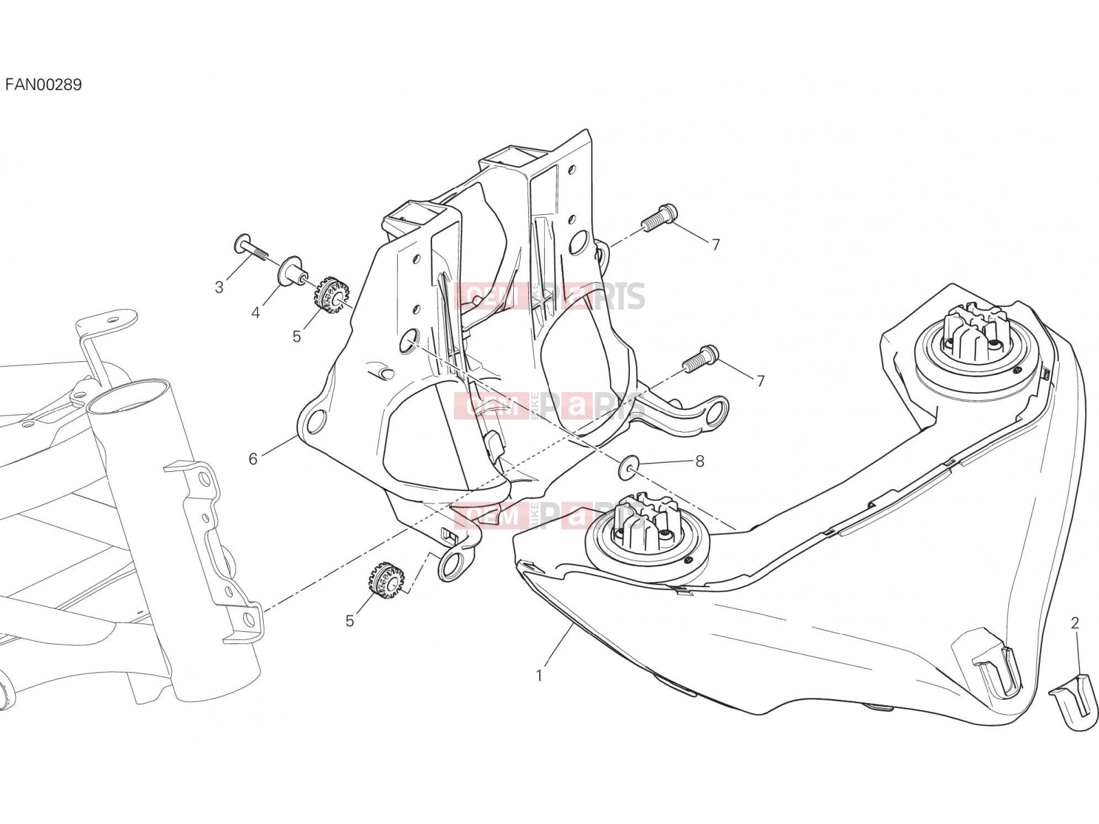 DUCATI 2017 Multistrada 1200 Enduro HEADLIGHT [MOD:MS1200E]