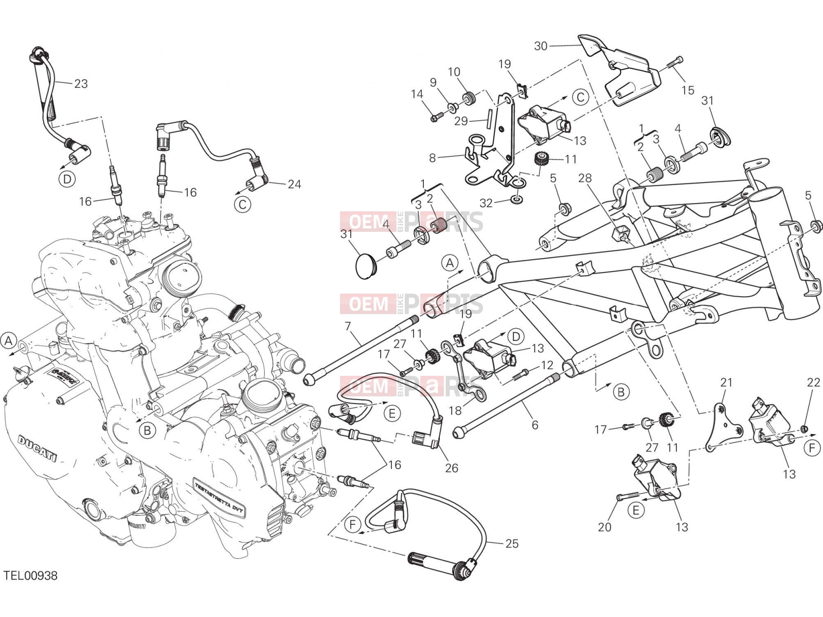 DUCATI 2017 Multistrada 1200 Pikes Peak FRAME [MOD:MS1200PP]