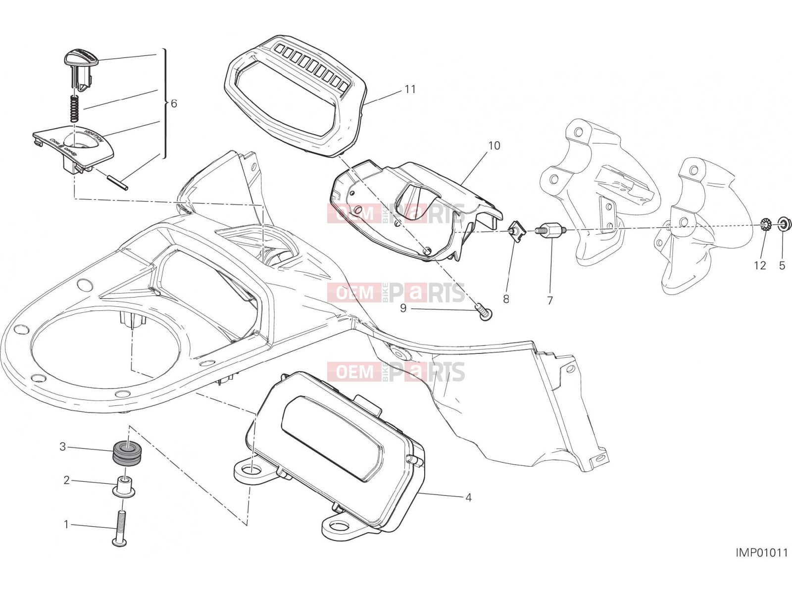 DUCATI 2018 Diavel INSTRUMENT PANEL [MOD:DVL]