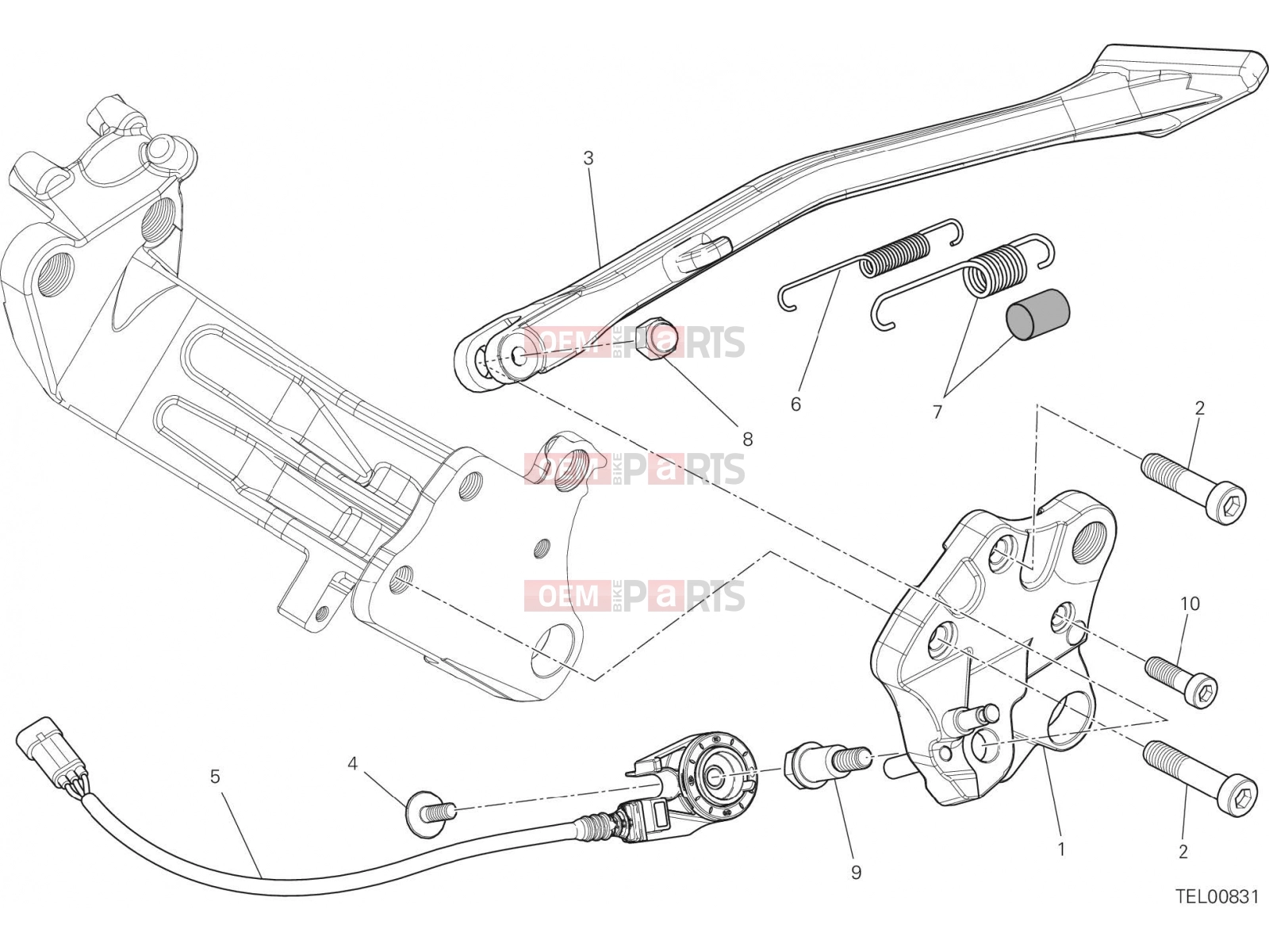 DUCATI 2018 Diavel SIDE STAND [MOD:DVL]