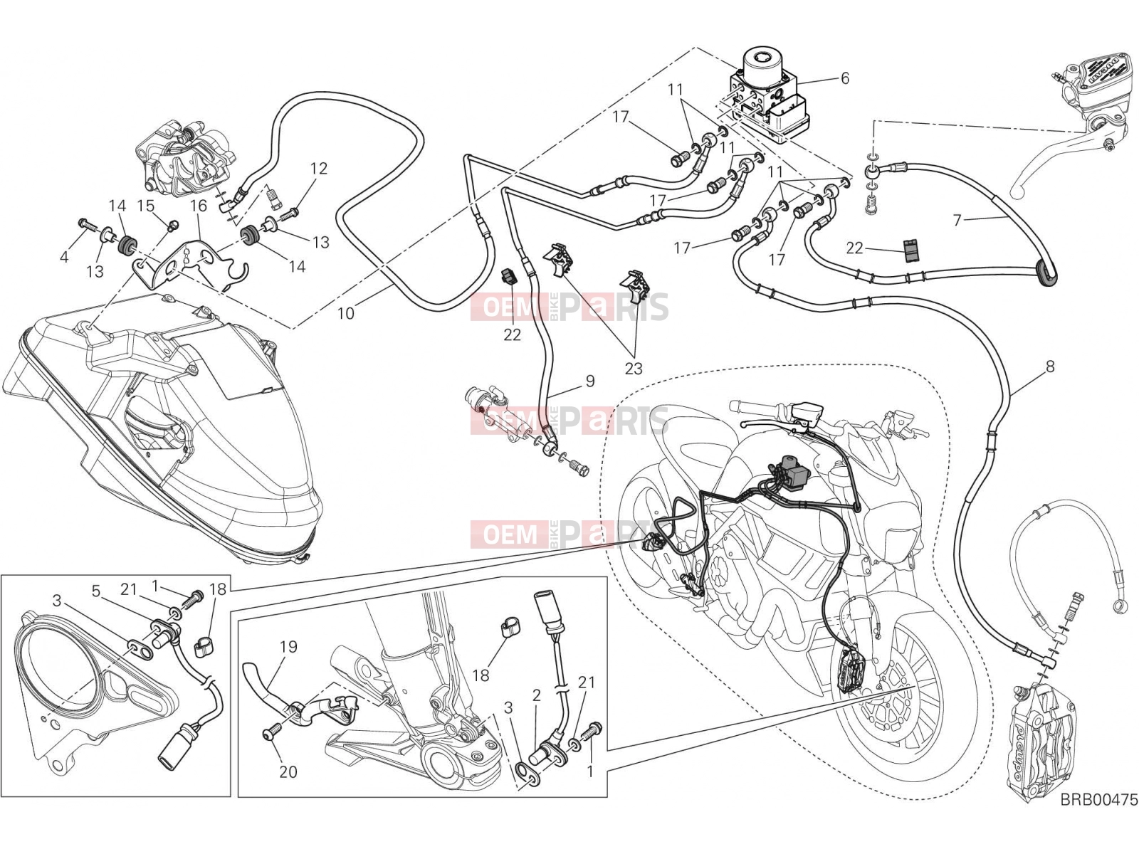 DUCATI 2018 Diavel BRAKING SYSTEM ABS [MOD:DVL]