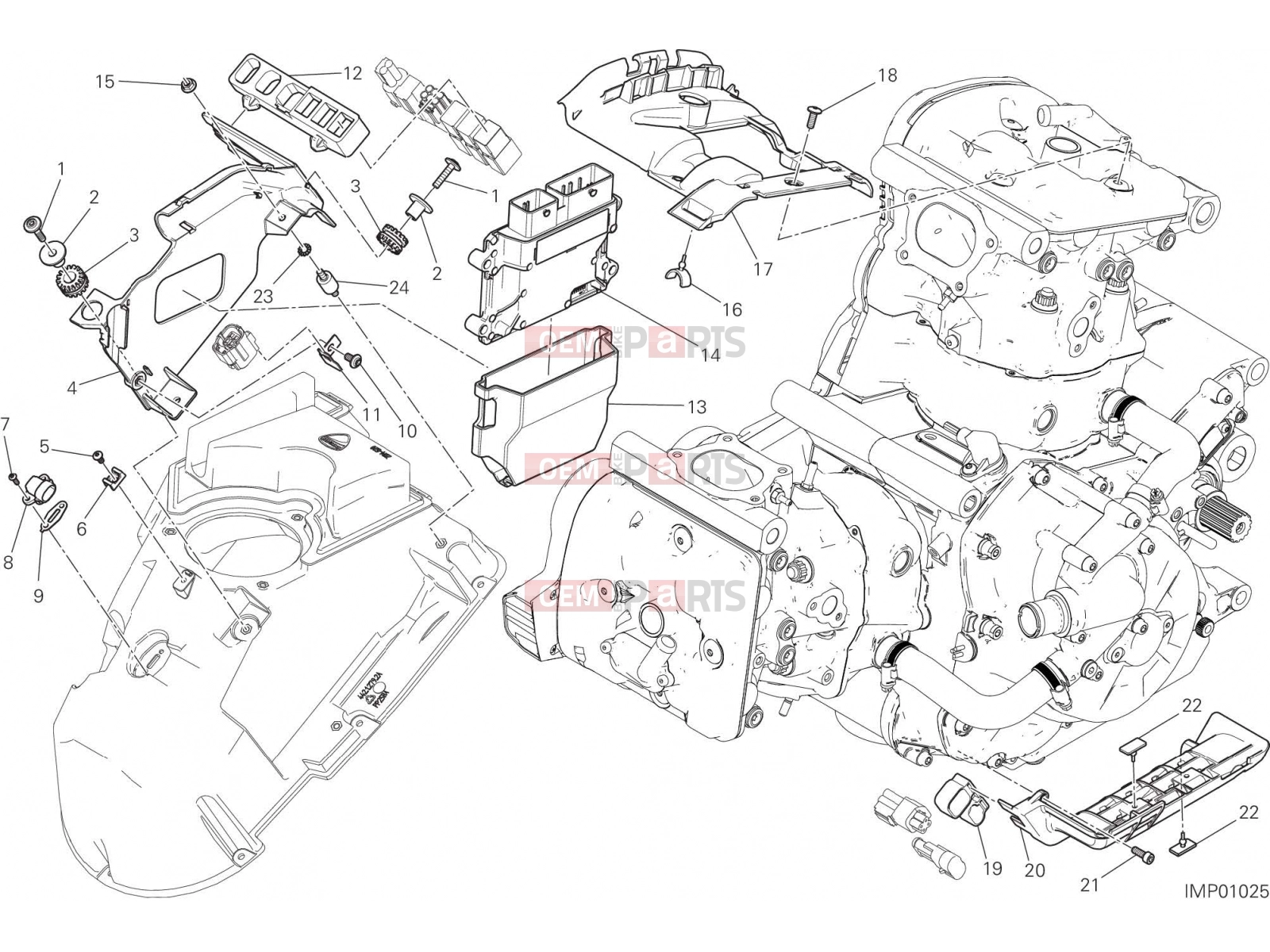 DUCATI 2018 Monster 1200 ENGINE CONTROL UNIT [MOD:M 1200]
