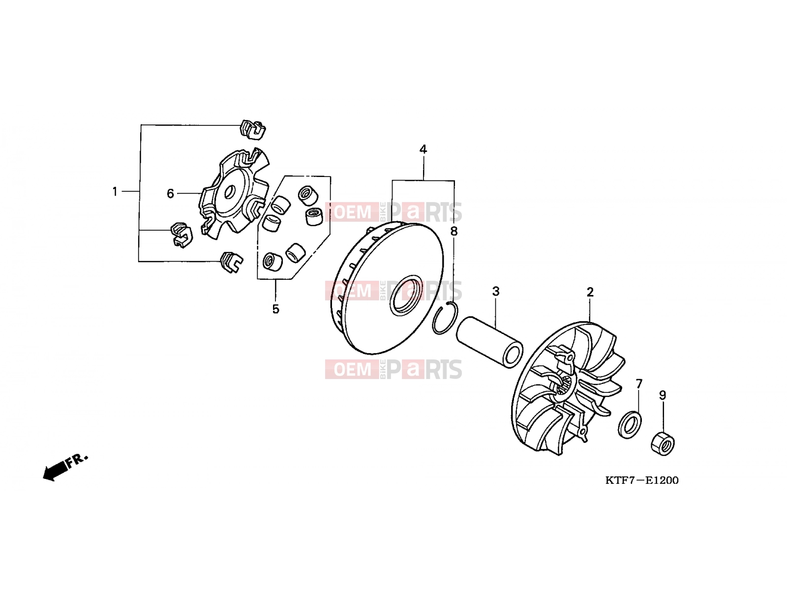 HONDA SH1257 ED 2007 E-12 DRIVE FACE