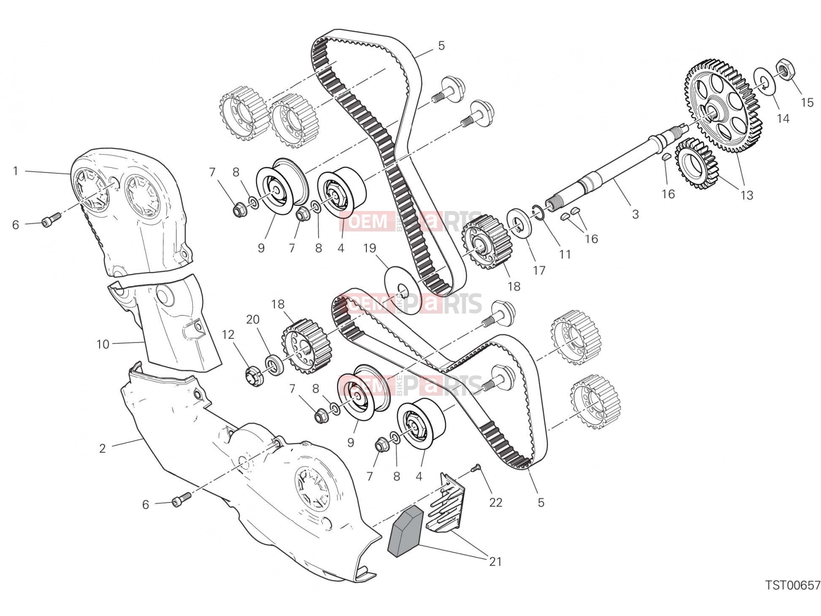 DUCATI 2019 Multistrada 950  TIMING SYSTEM [MOD:MS950]