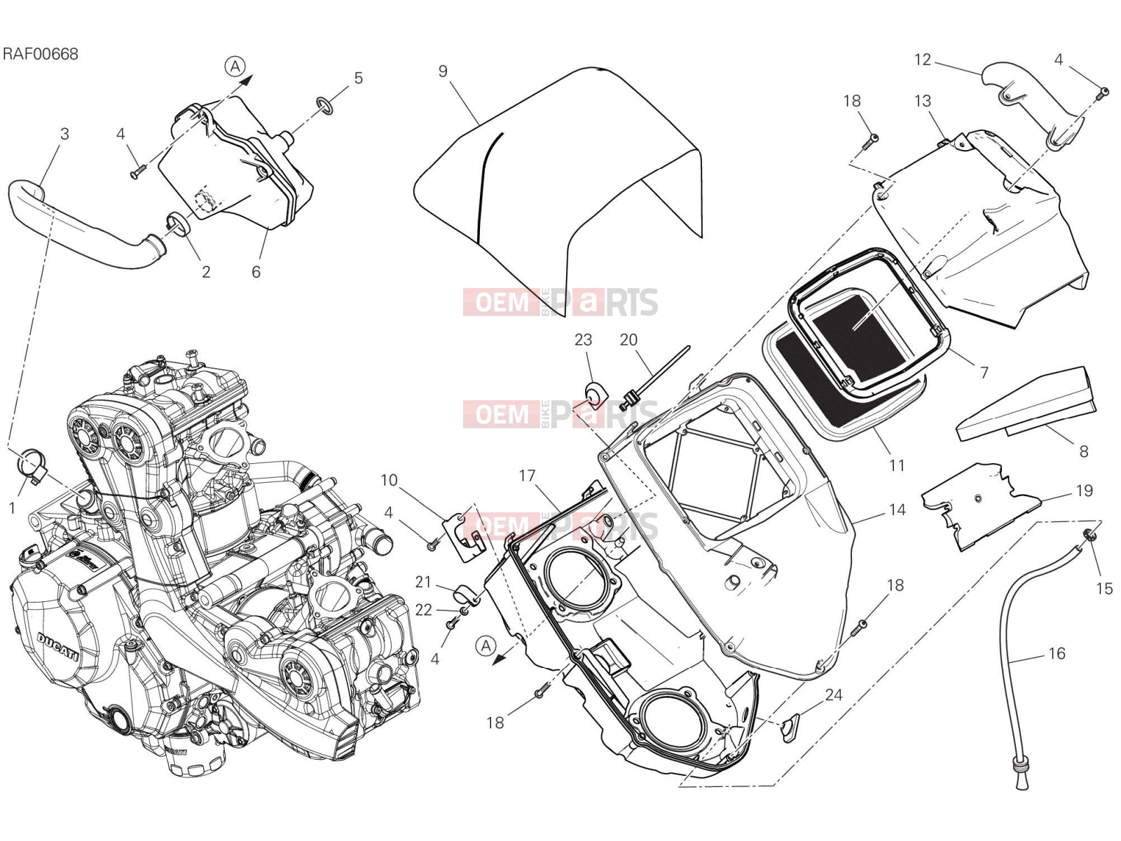 DUCATI 2019 Multistrada 950  INTAKE [MOD:MS950]