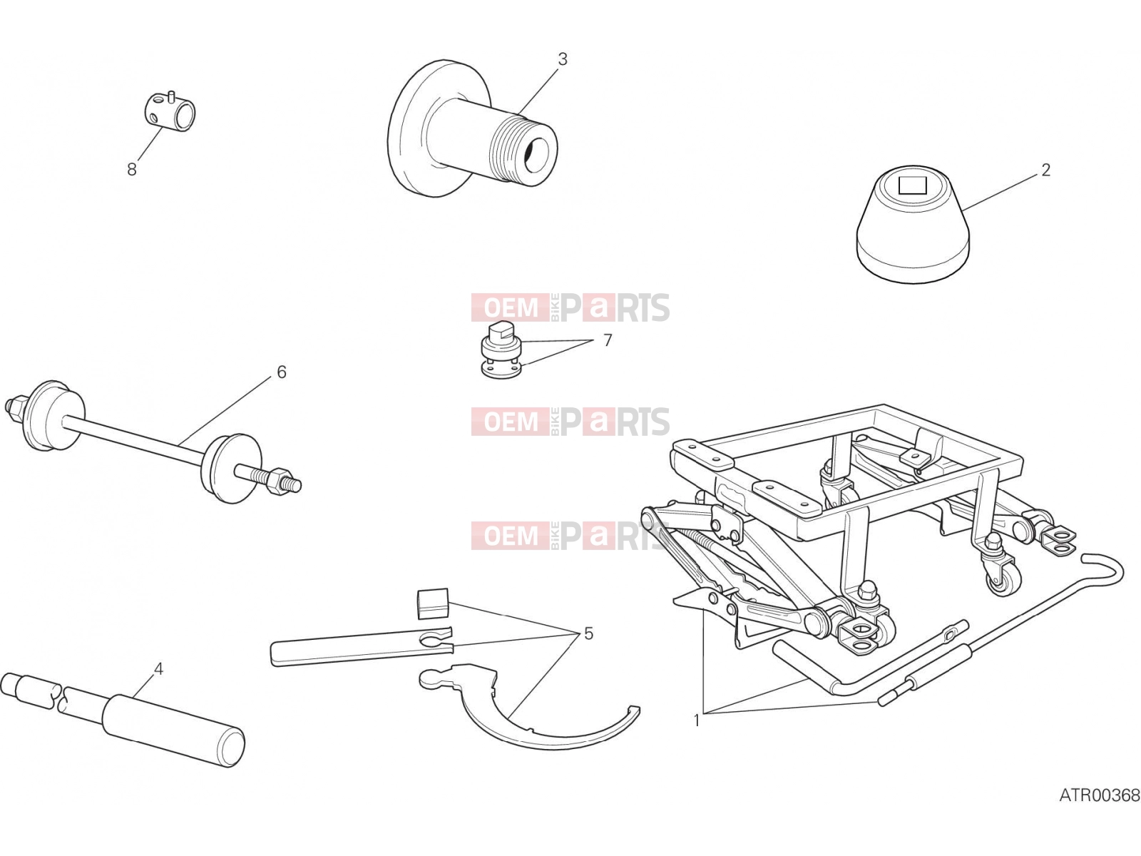 DUCATI 2019 SuperSport WORKSHOP SERVICE TOOLS (FRAME) [MOD:SS 939]