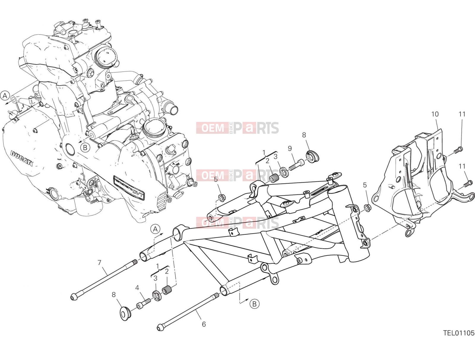DUCATI 2020 Multistrada 1260 FRAME [MOD:MS1260]