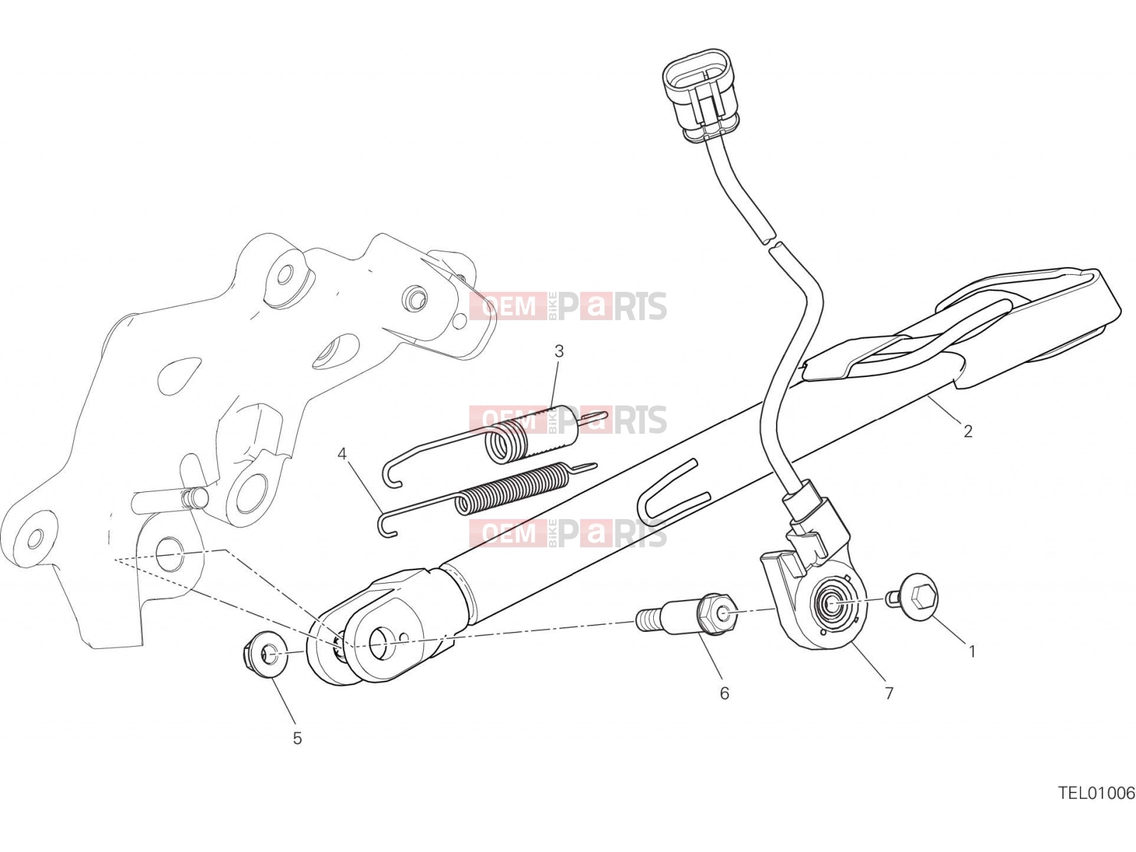 DUCATI 2020 Multistrada 950  SIDE STAND [MOD:MS950]