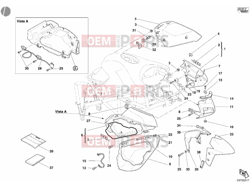 DUCATI 2004 Multistrada 1000 FAIRING » PLASTICS