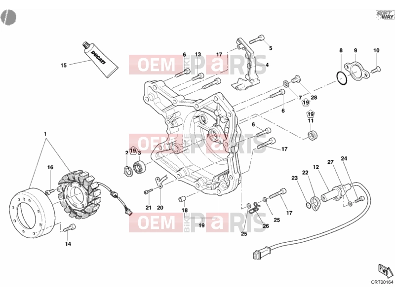 DUCATI 2004 Multistrada 1000 GENERATOR COVER » IGNITION SYSTEM