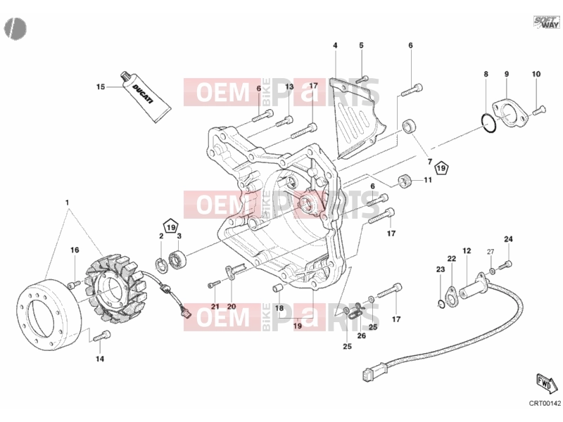 DUCATI 2004 Monster 800 GENERATOR COVER » IGNITION SYSTEM