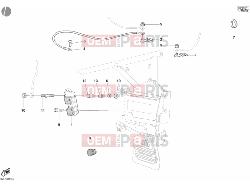DUCATI 2004 Superbike 998 Matrix ENGINE CONTROL UNIT » HANDLE BAR