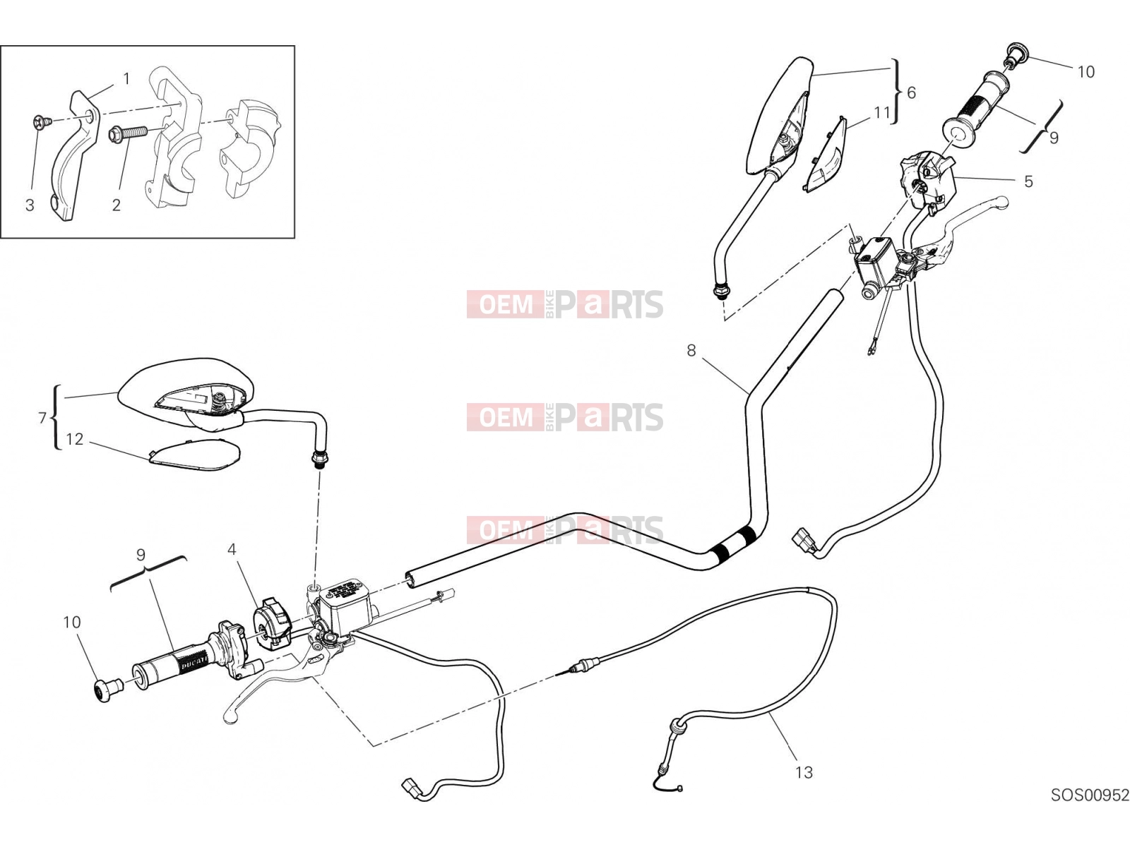 DUCATI 2021 Scrambler ICON HANDLEBAR
