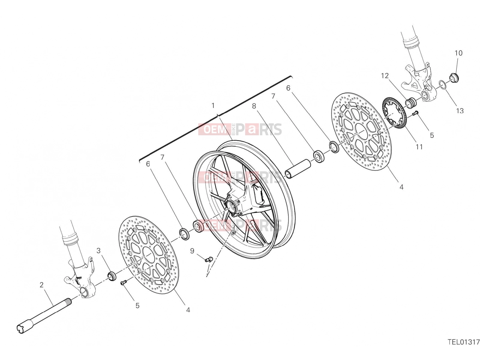 DUCATI 2021 Panigale V2 FRONT WHEEL [MOD:PANV2]