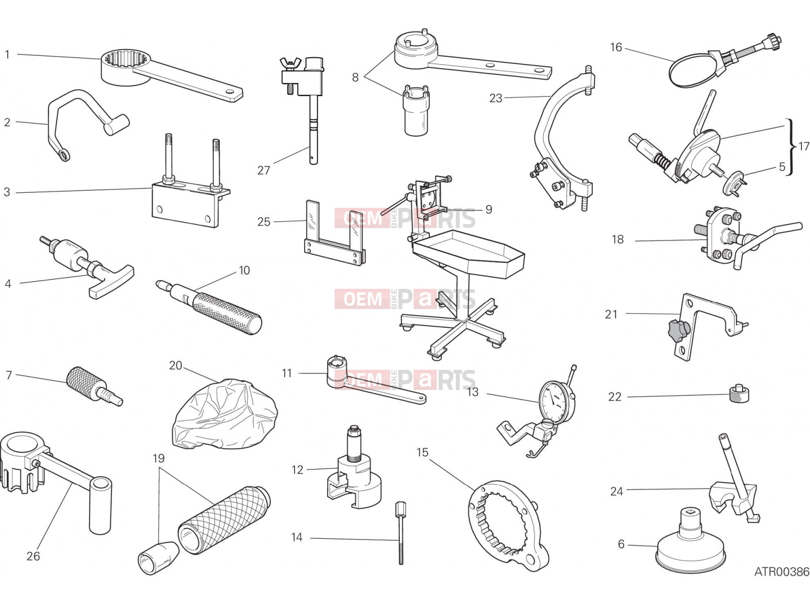DUCATI 2021 Scrambler Desert Sled WORKSHOP SERVICE TOOLS, ENGINE [MOD:SCR800DS]