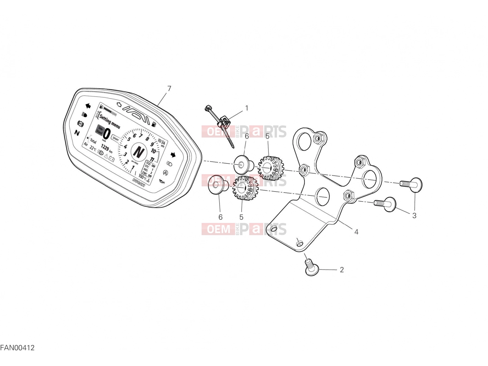 DUCATI 2021 Monster + INSTRUMENT PANEL [MOD:M937+]
