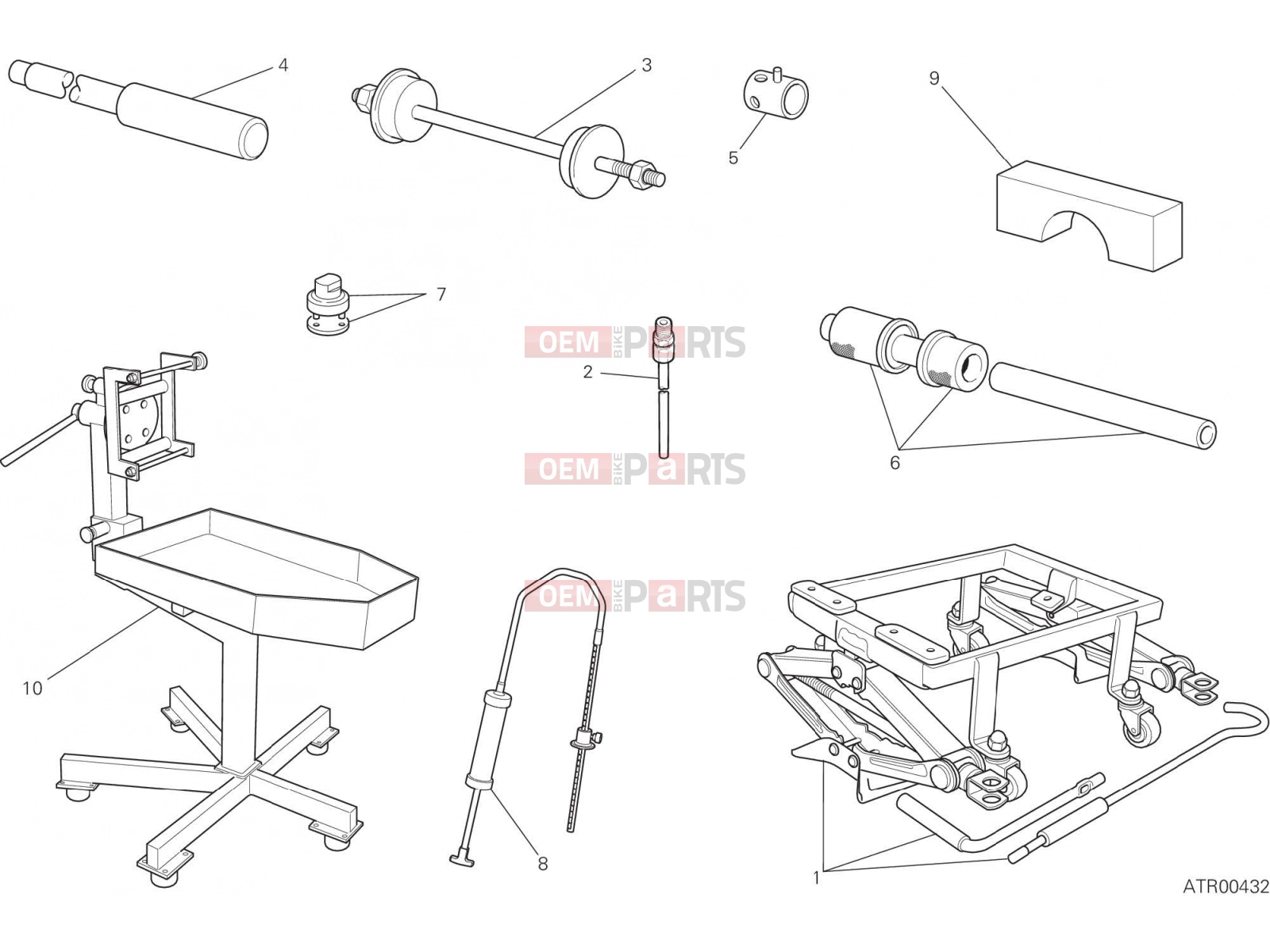 DUCATI 2021 Monster WORKSHOP SERVICE TOOLS (FRAME) [MOD:M937]