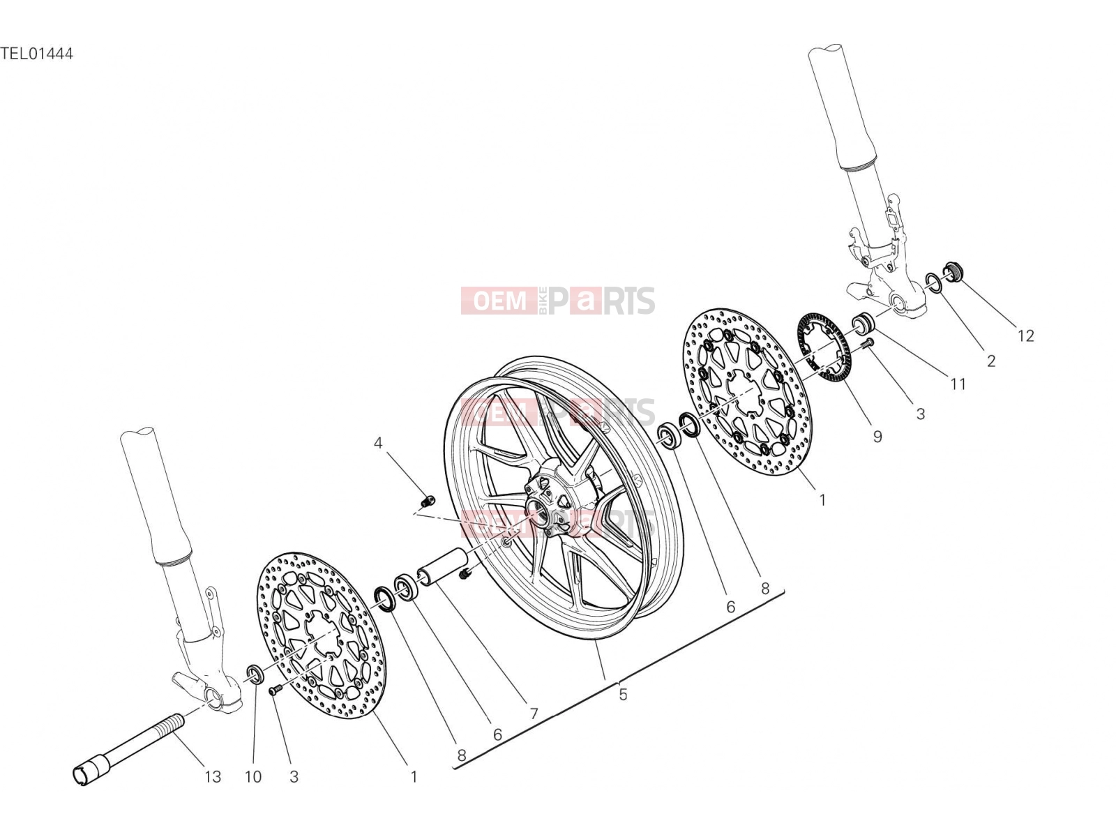 DUCATI 2021 Multistrada V4 FRONT WHEEL [MOD:MSV4]