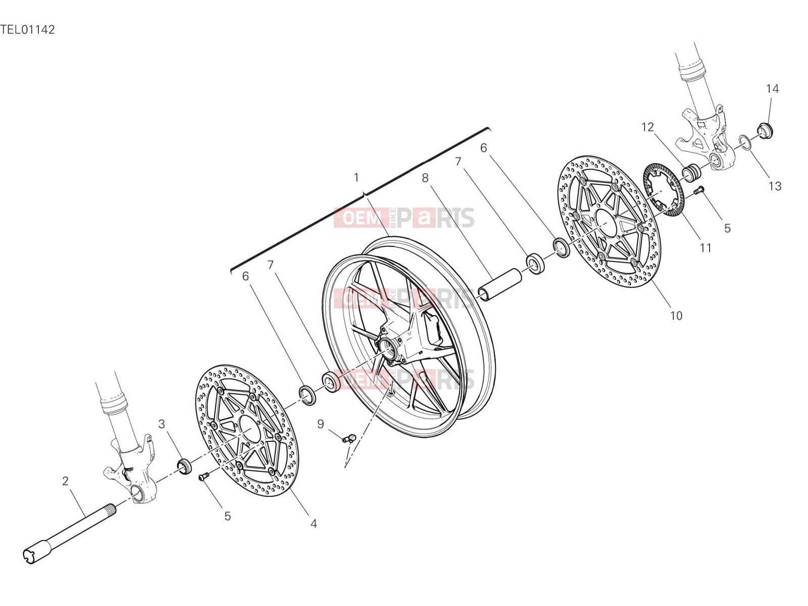 DUCATI 2021 Panigale V4 FRONT WHEEL [MOD:PANV4]