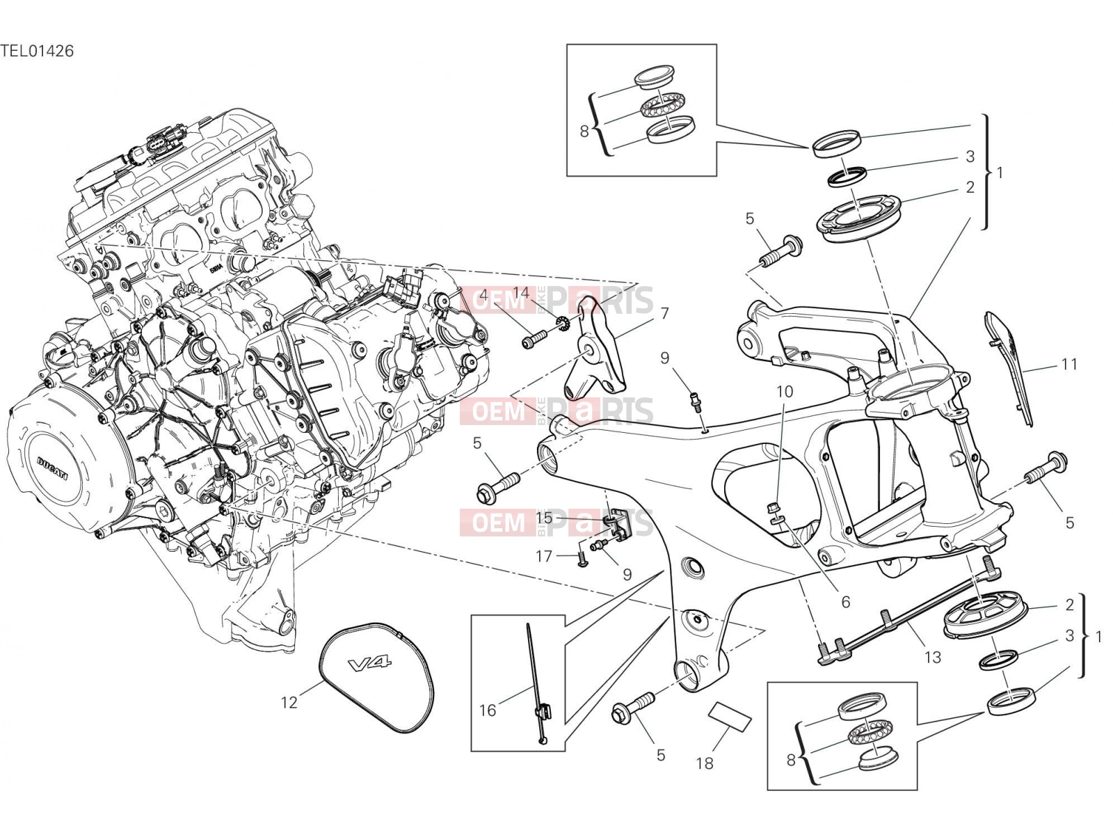 DUCATI 2021 Panigale V4 FRAME [MOD:PANV4]