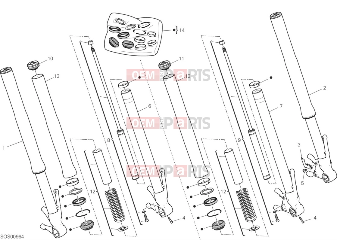 DUCATI 2020 Hypermotard 950 Front Fork
