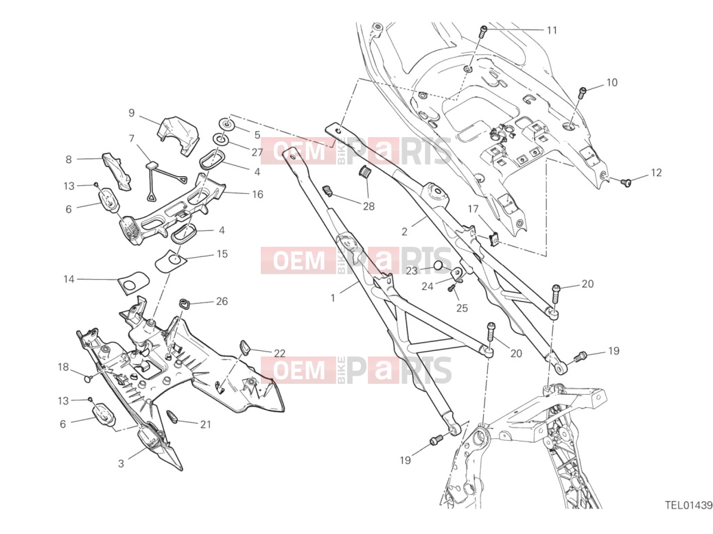 DUCATI 2021 Multistrada V4 S Rear Frame Comp.