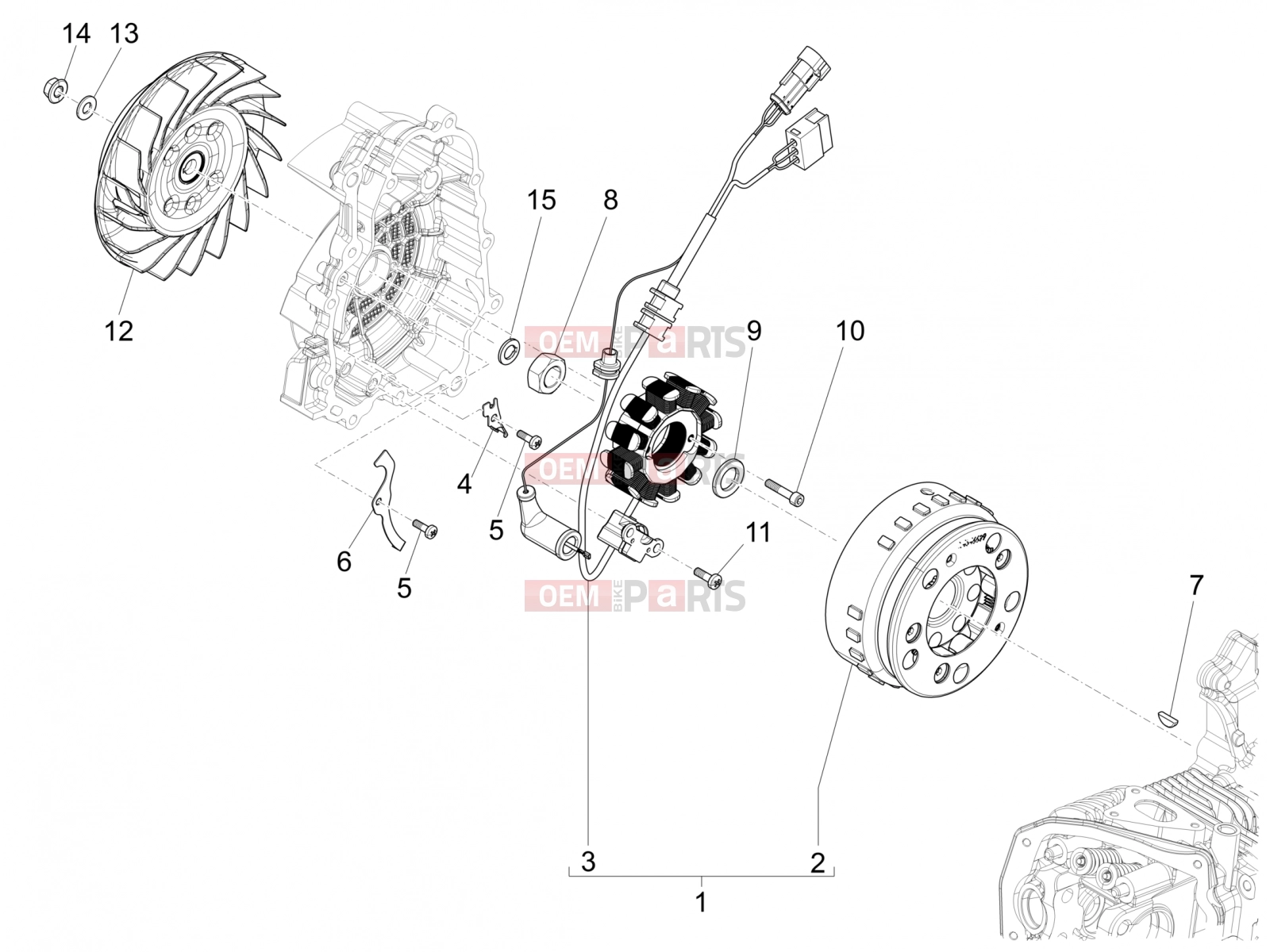 PIAGGIO Liberty 150 Engine » Flywheel magneto