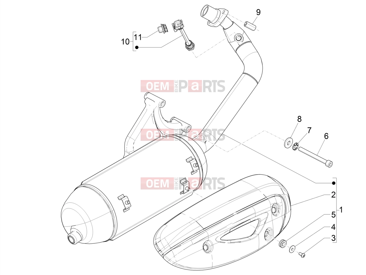 PIAGGIO Liberty 50 Corporate Engine » Silencer