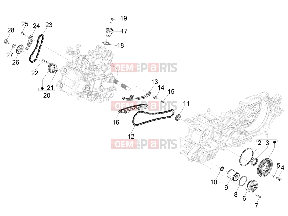 PIAGGIO MP3 400 Engine » Oil pump
