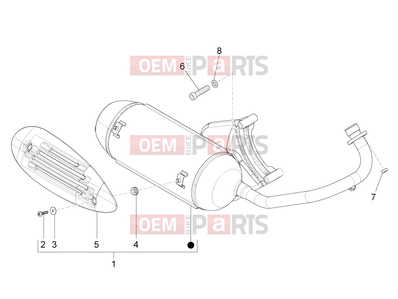 PIAGGIO Zip 100 4T (APAC) Engine » Silencer