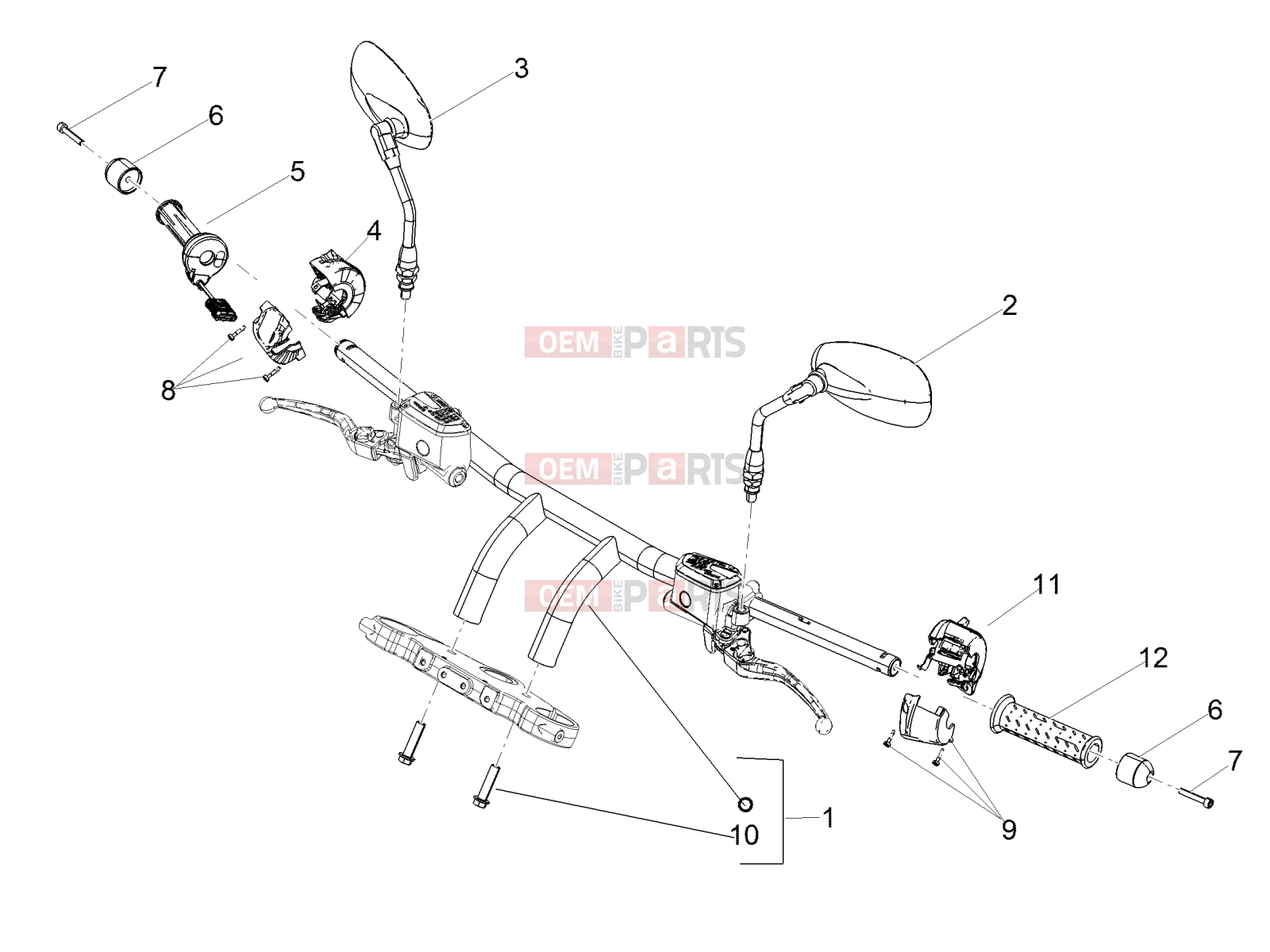 MOTOGUZZI Audace 1400 Carbon ABS Handlebar - Controls » Handlebar - Controls