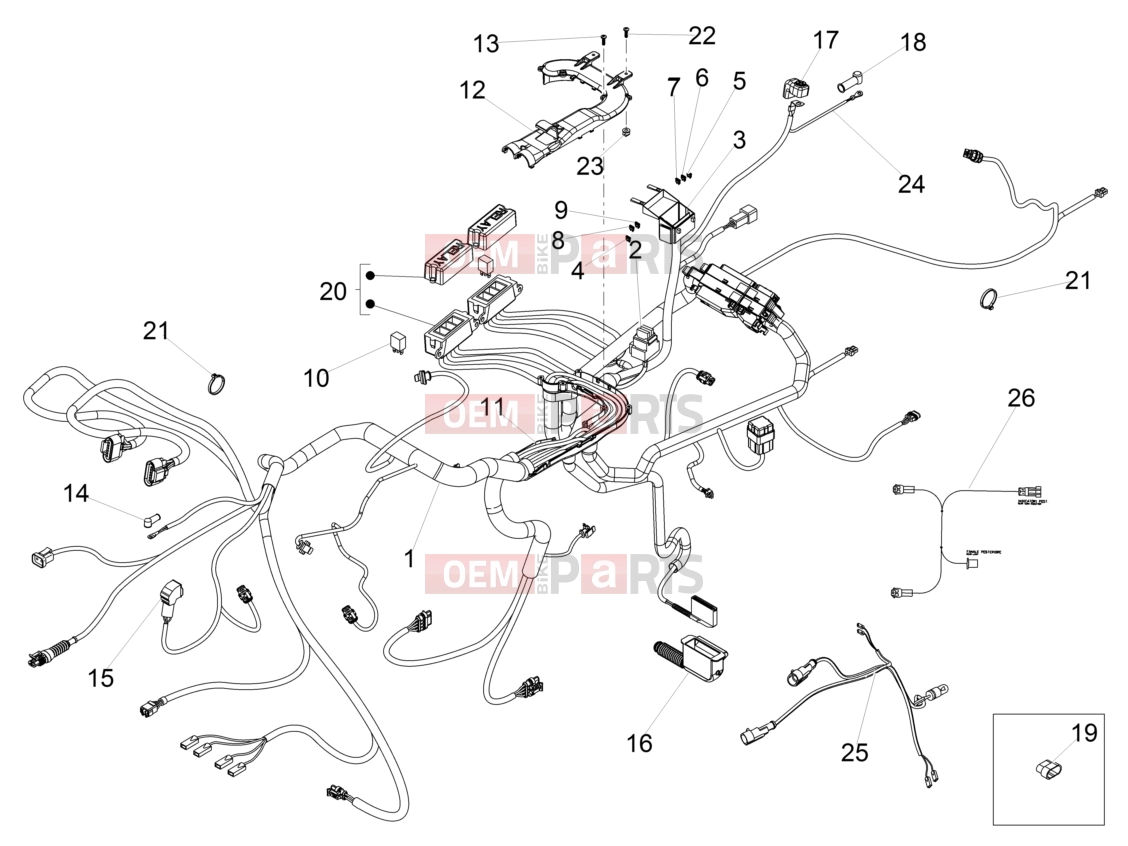 MOTOGUZZI Eldorado 1400 ABS (APAC) Electrical systems » Central electrical system