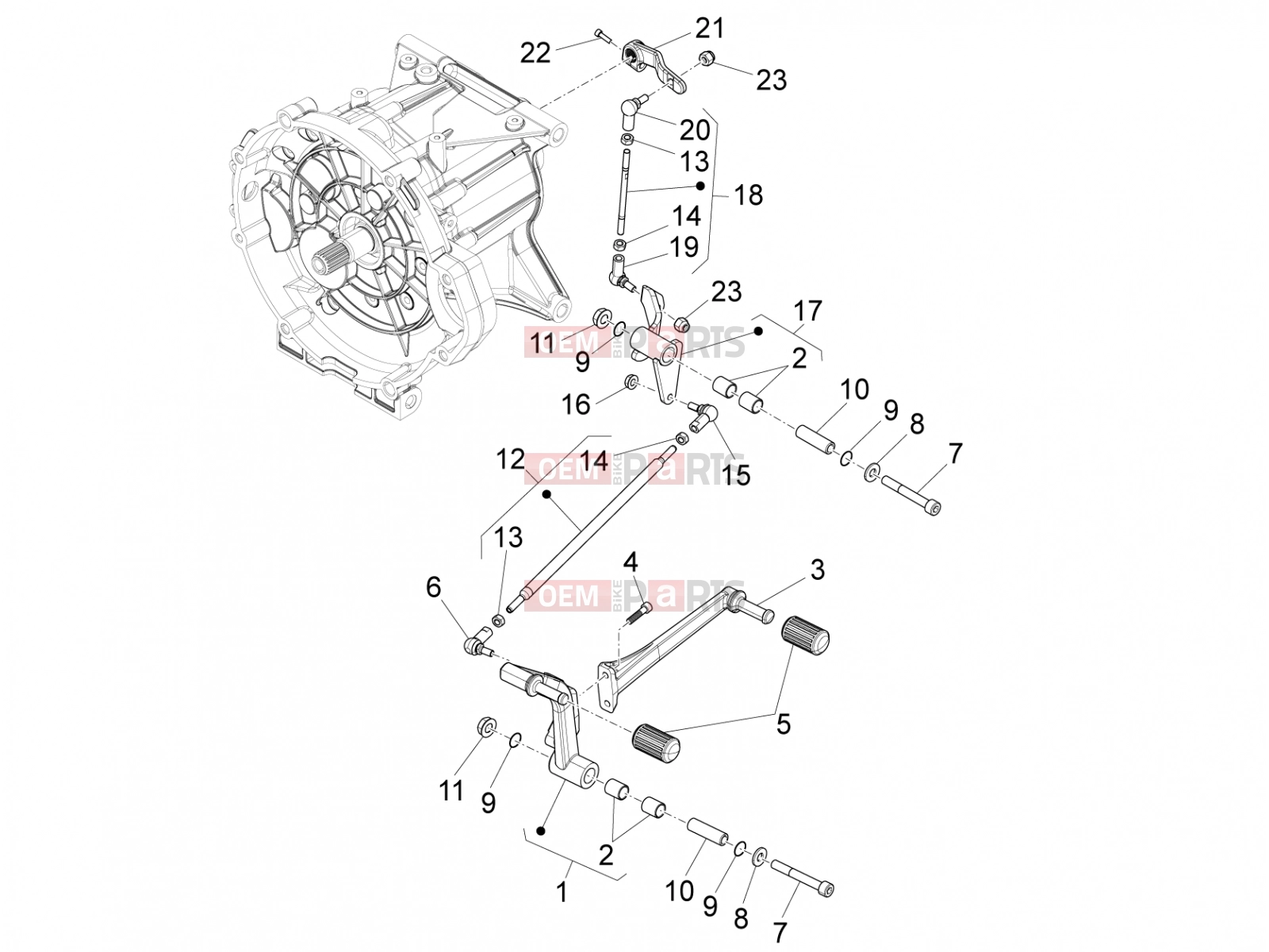 MOTOGUZZI Eldorado 1400 ABS Engine » Gear lever