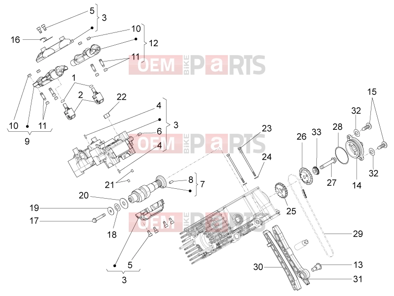 MOTOGUZZI Eldorado 1400 ABS Engine » RH cylinder timing system I