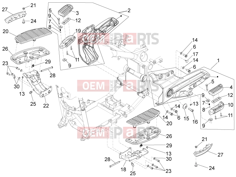 MOTOGUZZI Eldorado 1400 ABS Frame » Foot rests