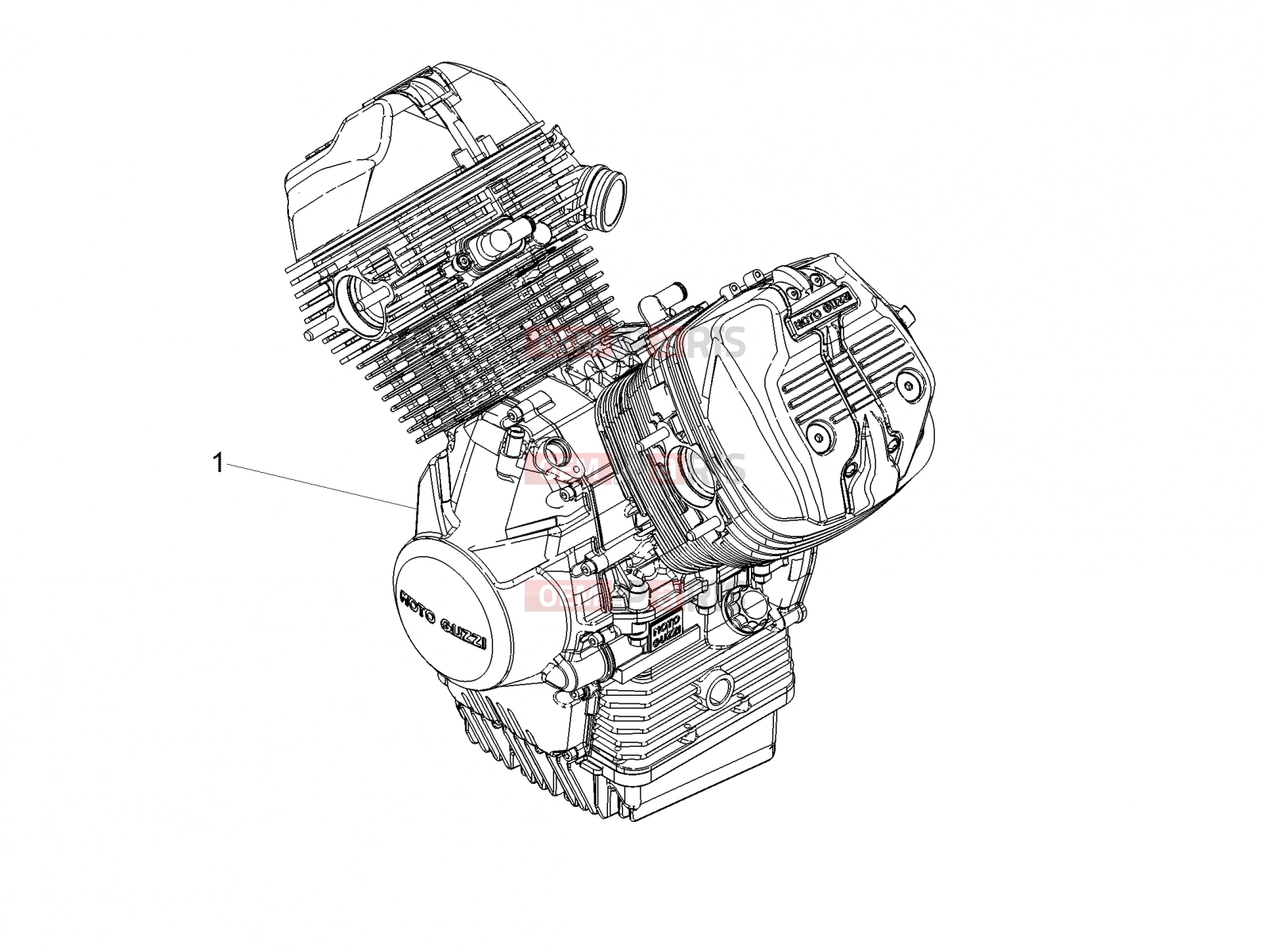 MOTOGUZZI V7 III Rough 750 Engine » Engine-Completing part-Lever