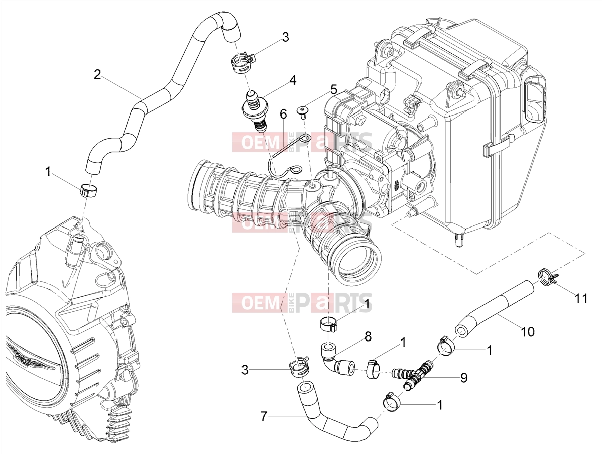 MOTOGUZZI V85 TT Engine » Blow-by system