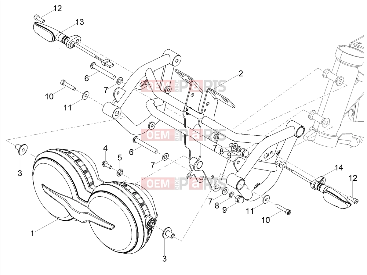 MOTOGUZZI V85 TT Lights - Instruments » Front lights