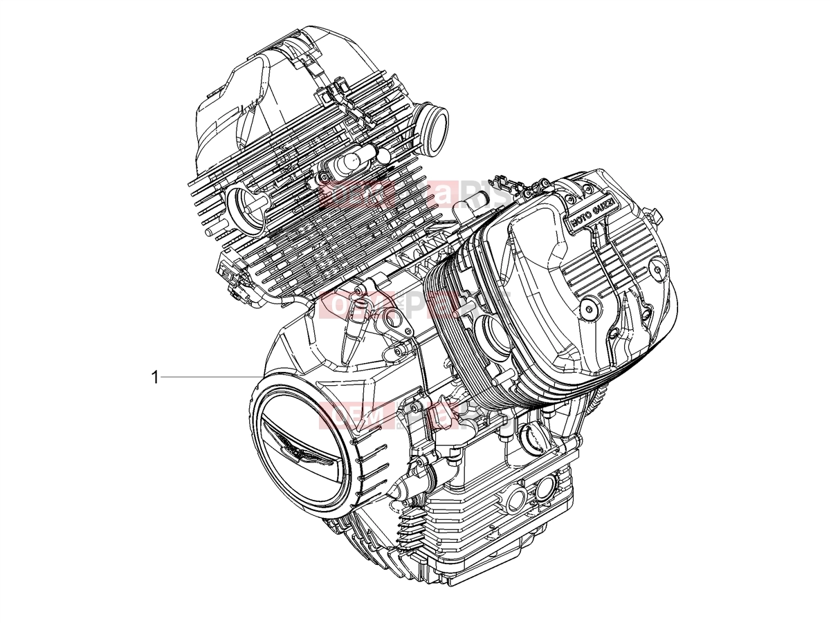 MOTOGUZZI V9 Bobber 850 Engine » Engine-Completing part-Lever