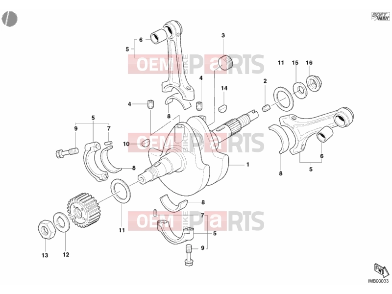 DUCATI 2003 Monster 620 CRANKSHAFT » ENGINE CASE