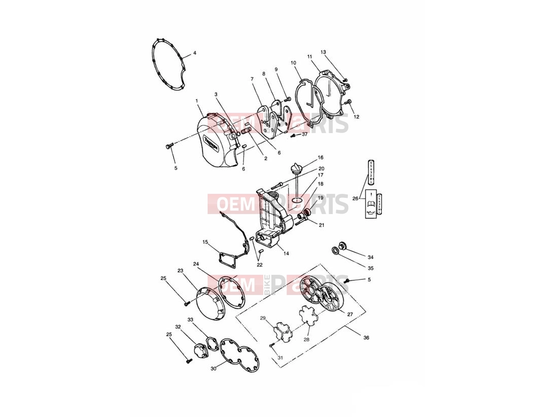 Triumph 1993 TRIDENT Engine Covers Black 4902 »