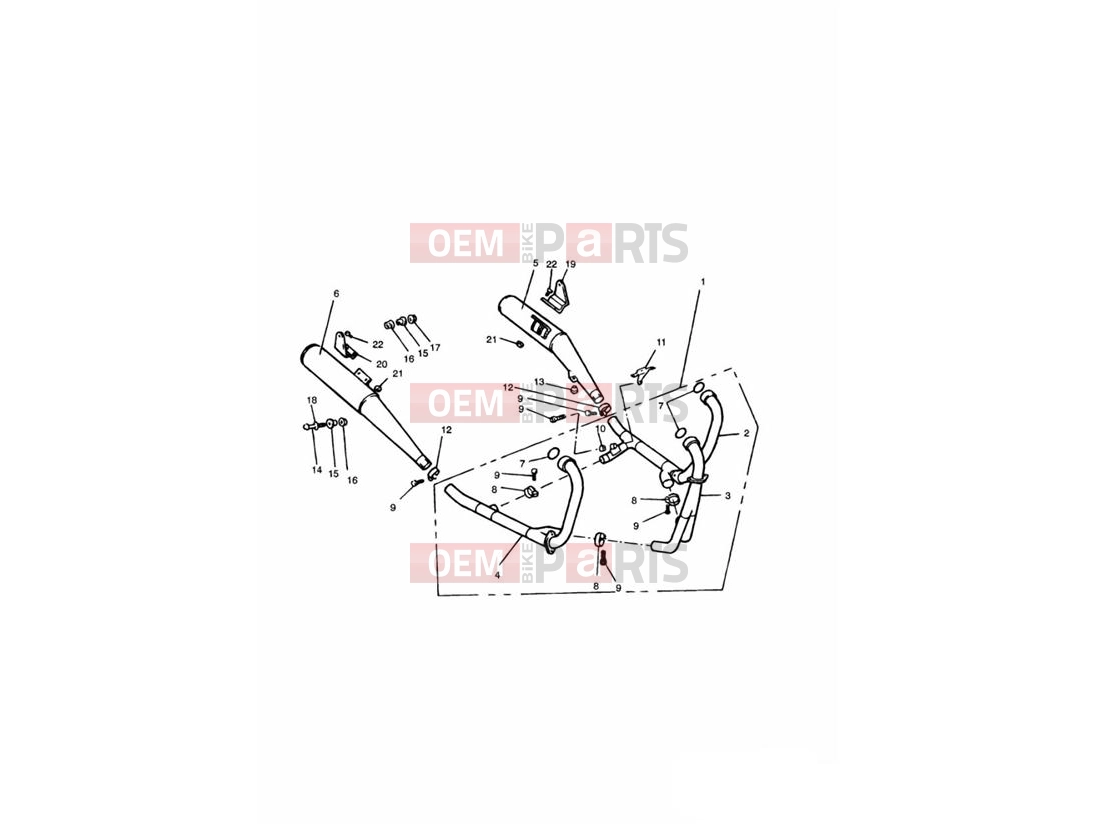 Triumph 1994 TRIDENT Exhaust System » 4901