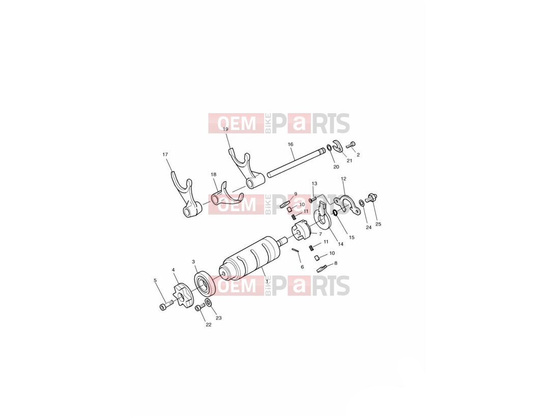 Triumph 2000 THUNDERBIRD SPORT Gear Selector Drum