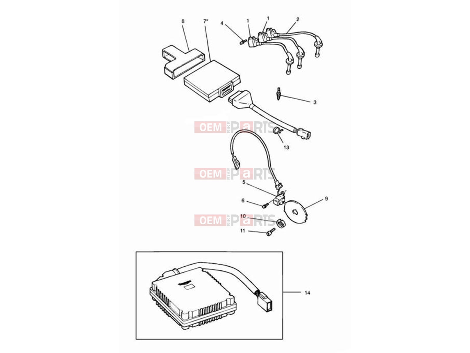Triumph 1994 SPEED TRIPLE (CARBS) Ignition System