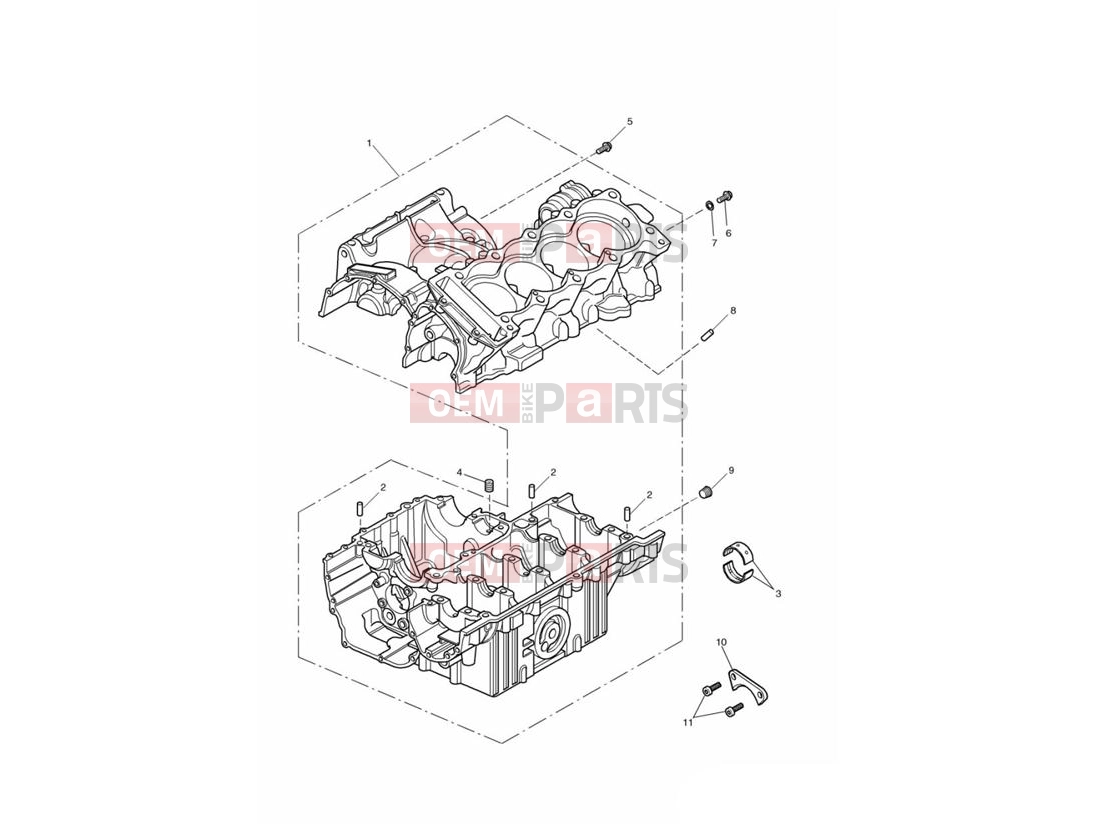 Triumph 2003 SPEED FOUR Crankcases
