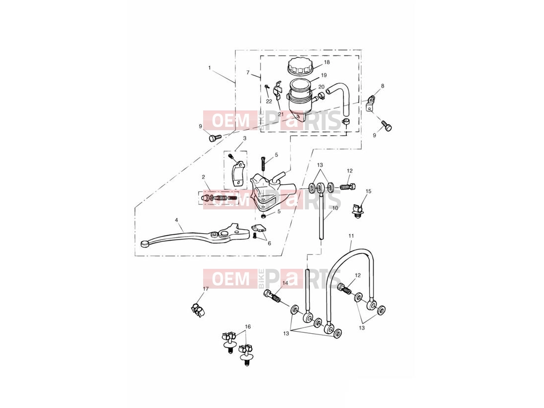 Triumph 2003 SPEED FOUR Front Brake Master Cylinder