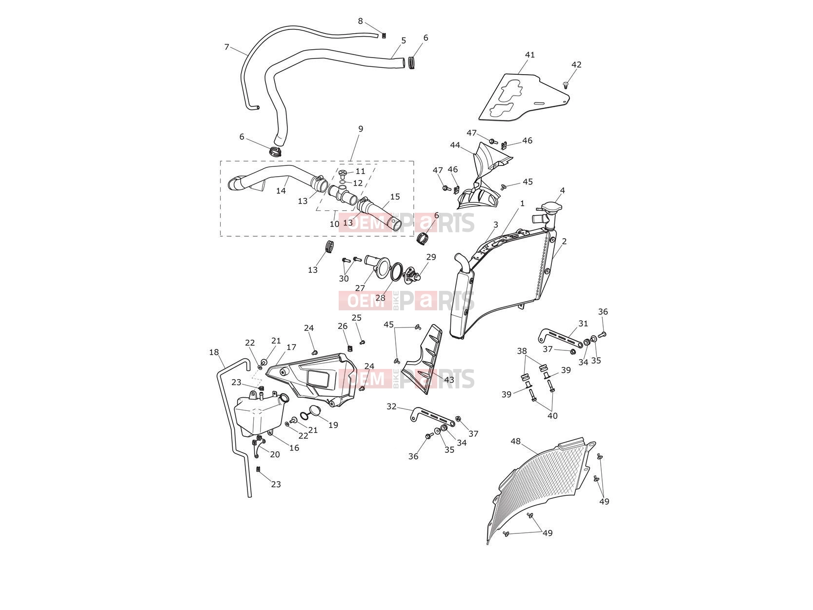 Triumph 2017 TIGER EXPLORER XCA 740277 > Cooling System